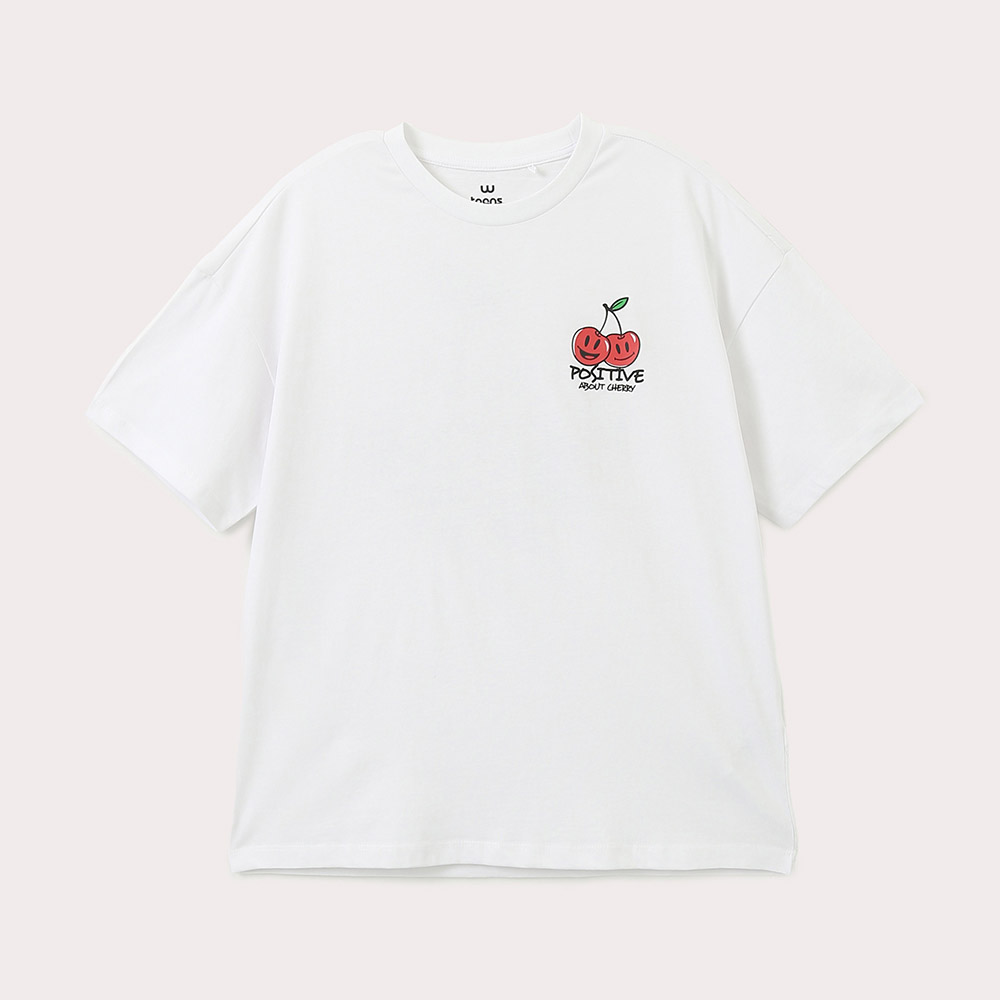 틴즈 타이포 그래픽 티셔츠_001(14370-131-404-05), 캐주얼브랜드 행텐/행텐틴즈
