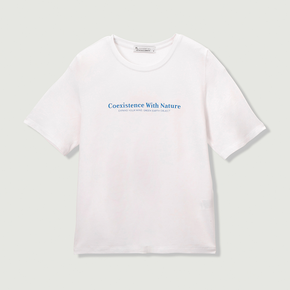 [여성] 데일리 레터링 소프트 티셔츠_001(10420-131-413-05), 캐주얼브랜드 행텐/행텐틴즈